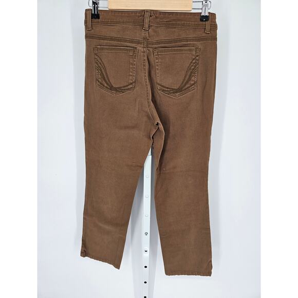 Style&Co Women's Mid Rise Pocket Button Closer Brown Straight Leg Pants Size 6 - Picture 5 of 5